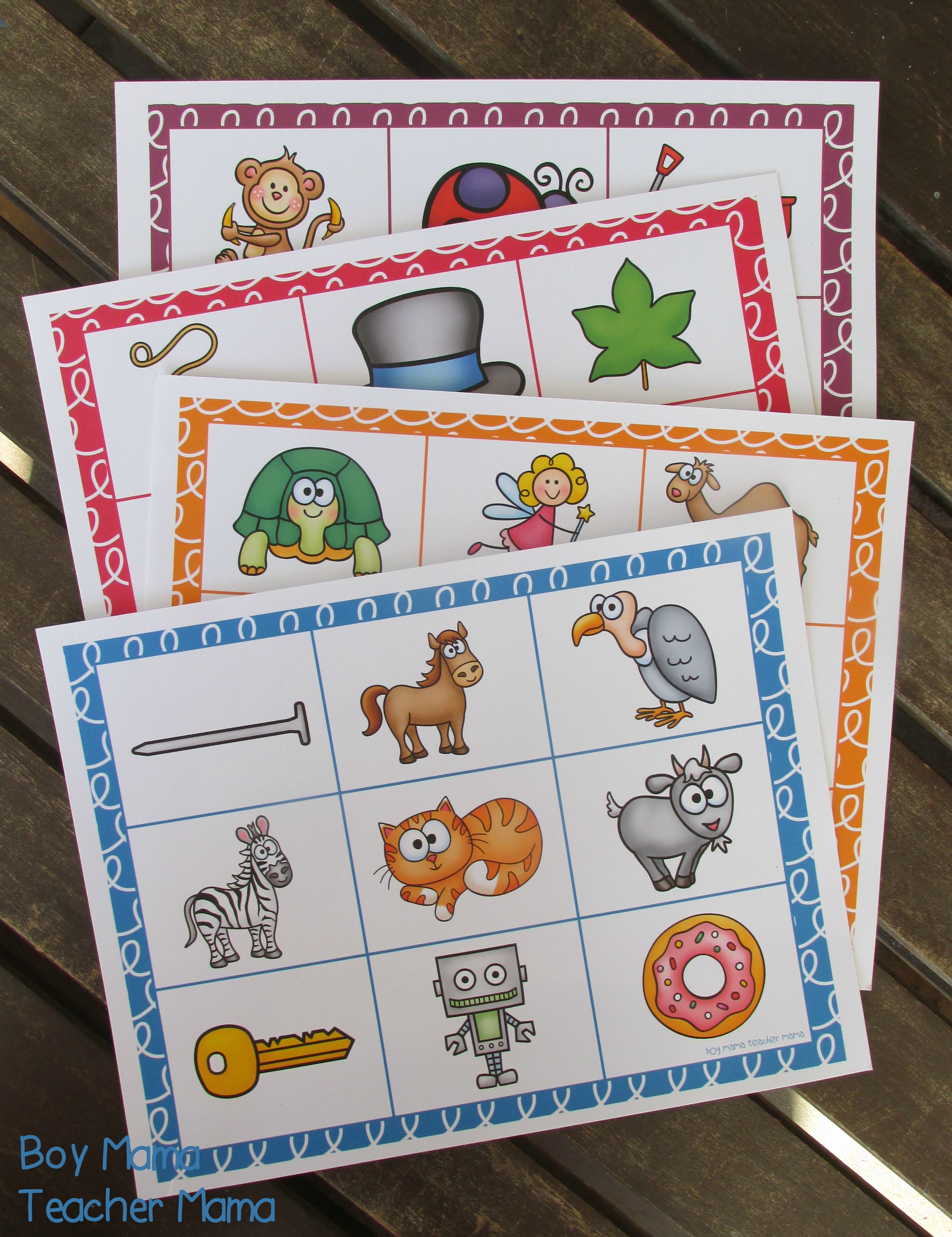 Teacher Mama Letter Sound Bingo Game After School Linky Boy Mama 