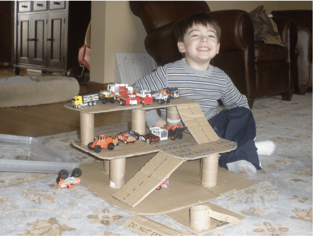 cardboard box garage