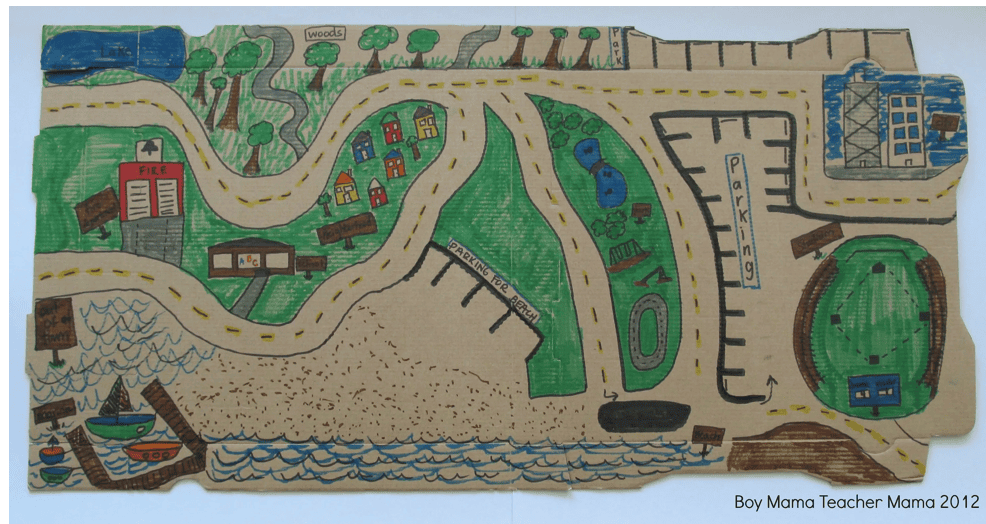pizza box roadway completed