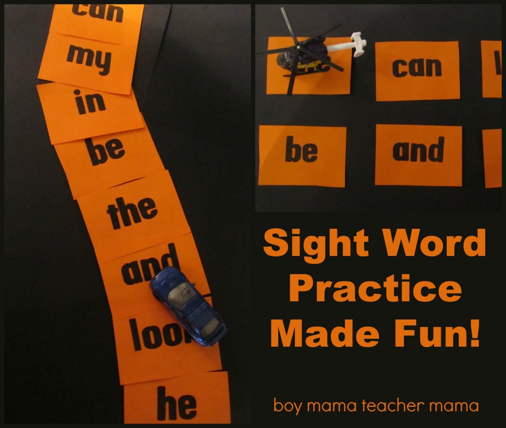 Boy Mama Teacher Mama | Sight Word Practice Made Fun