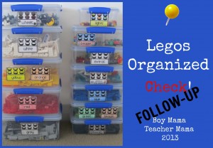 Boy Mama Teacher Mama | Legos Organized Follow up