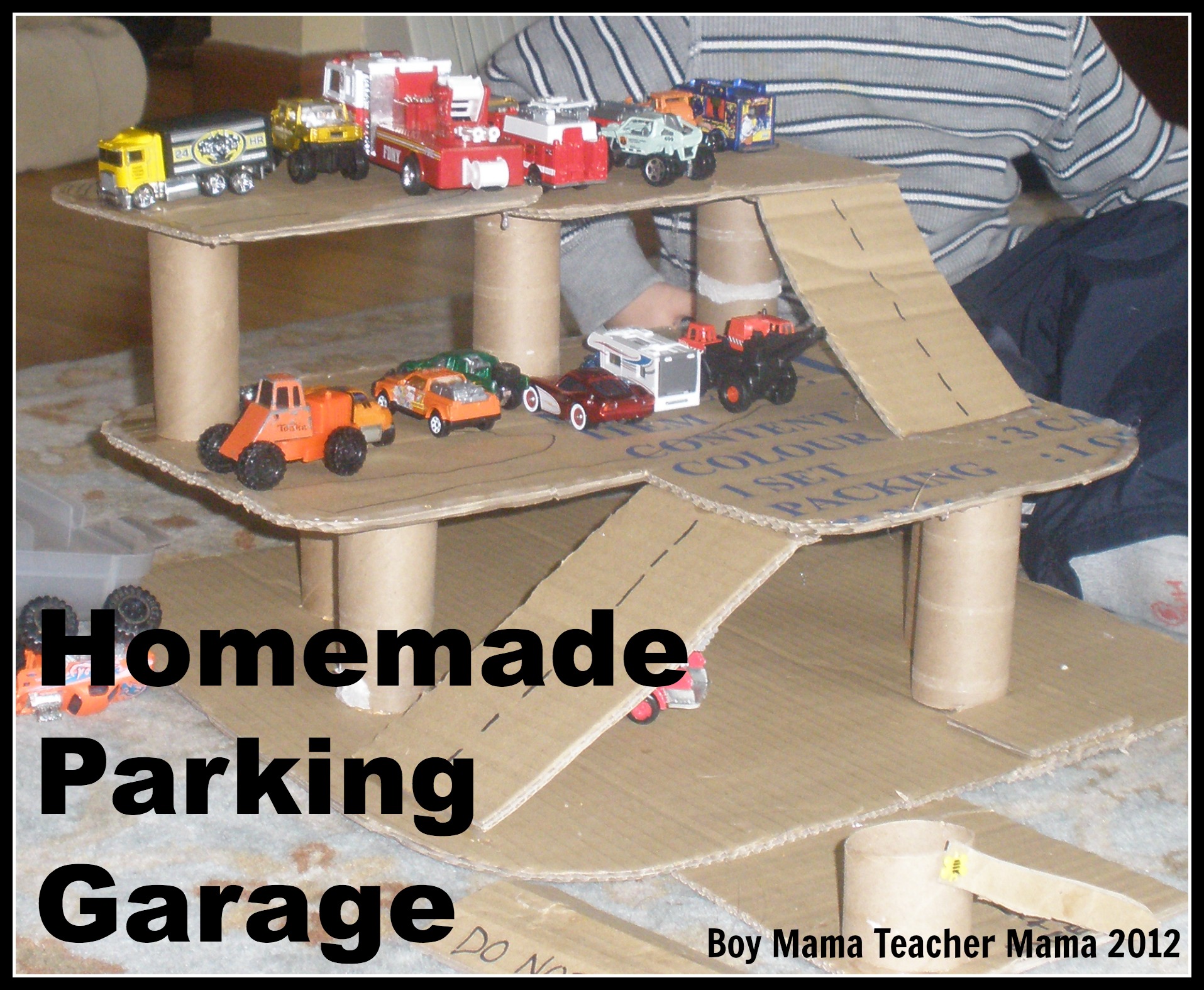 Boy Mama Homemade Parking Garage Boy Mama Teacher Mama