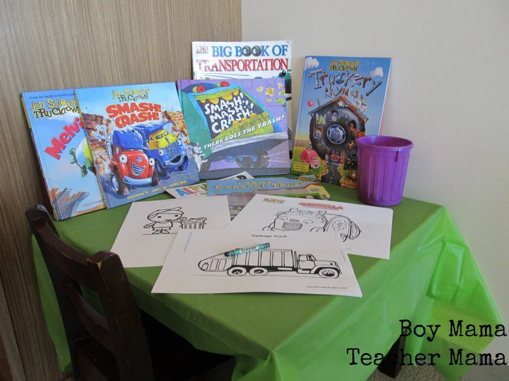 Boy Mama Teacher Mama | A Trtashy Celebration: a Garbage Truck Birthday Party
