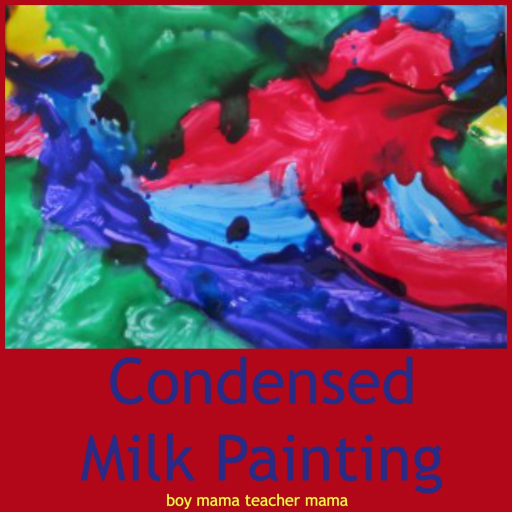 boy mama teacher mama  condensed milk painting