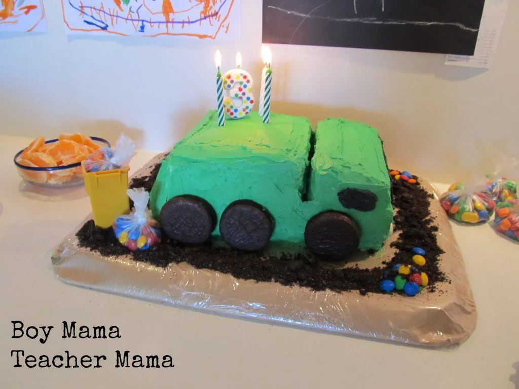 Boy Mama Teacher Mama | A Trtashy Celebration: a Garbage Truck Birthday Party