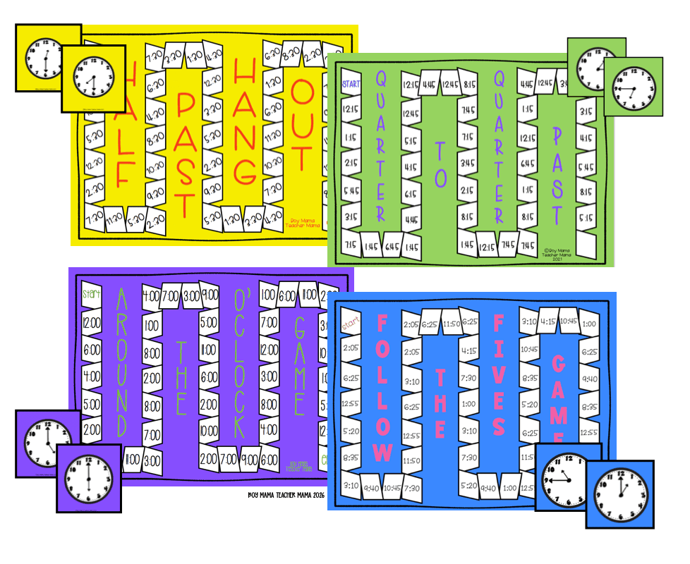 TEaching time board Games
