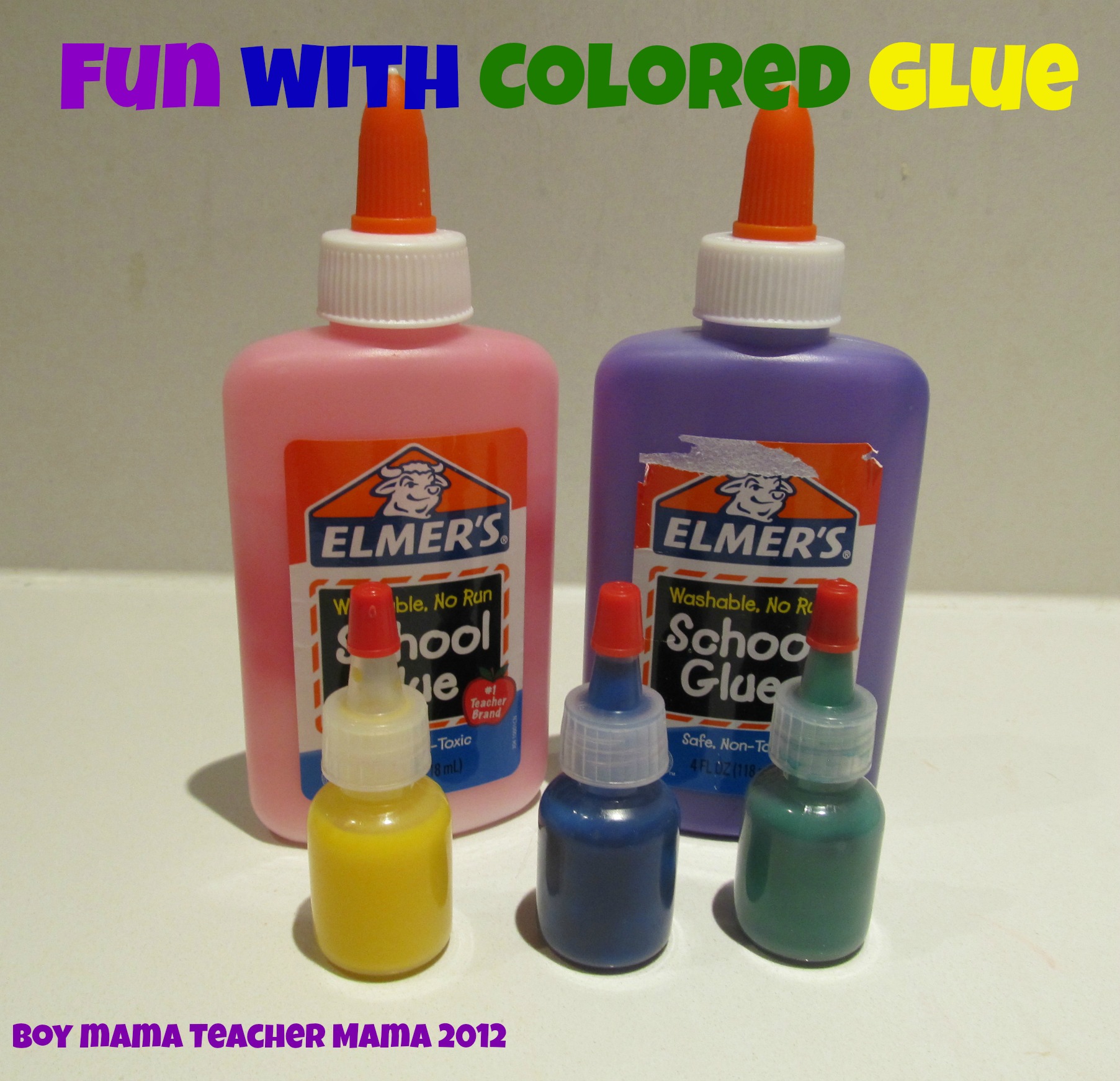 White Glue School Glue Bottle for Slime Washable Craft