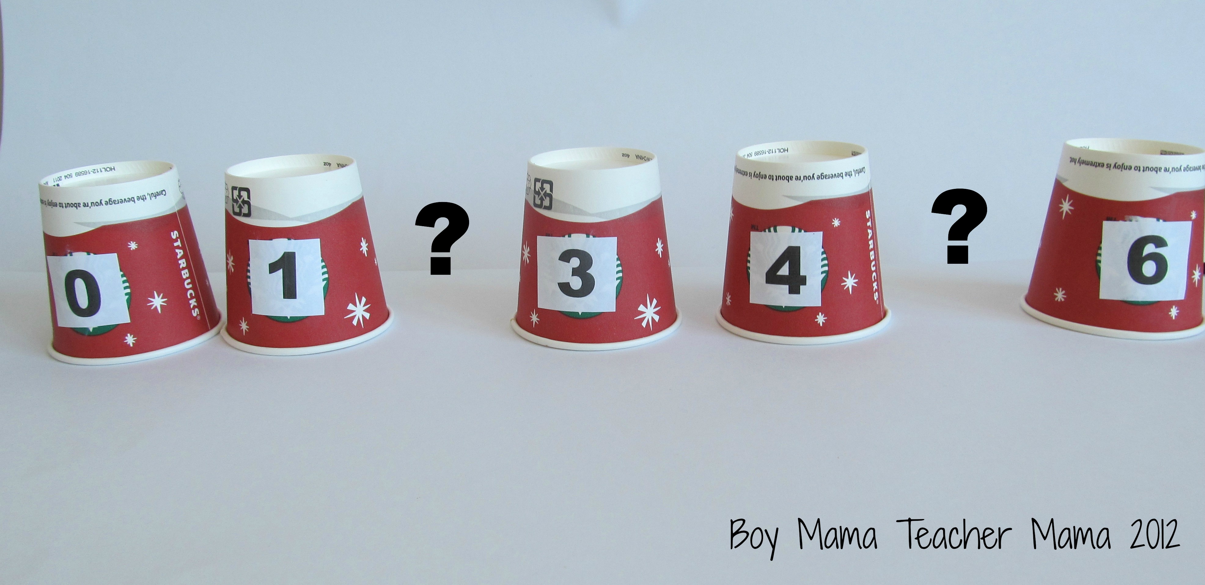 Teacher Mama: Counting Cups - Boy Mama Teacher Mama