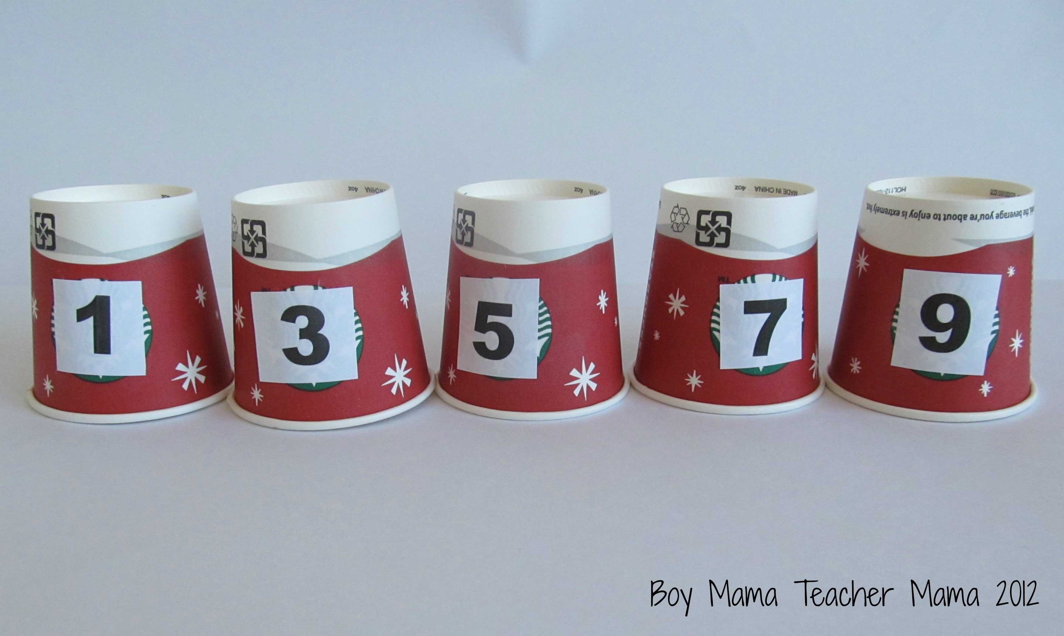 Teacher Mama: Counting Cups - Boy Mama Teacher Mama