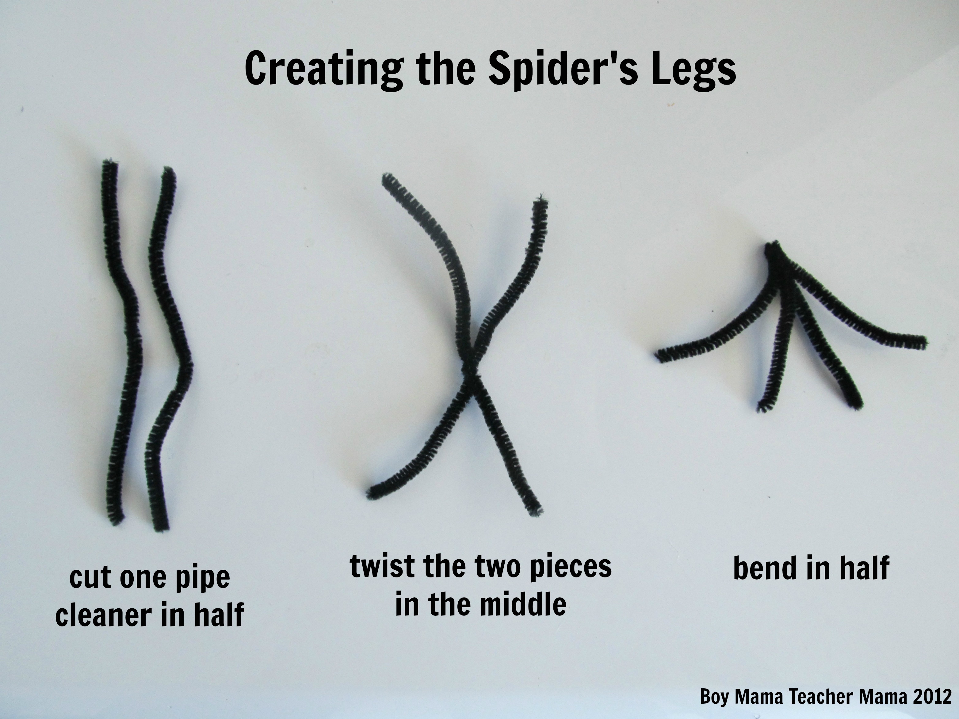 Pipe Cleaner Spiders - Made To Be A Momma