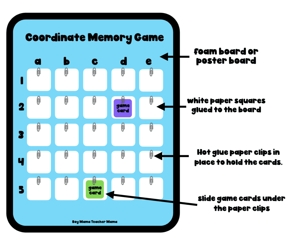 coordinate memory game