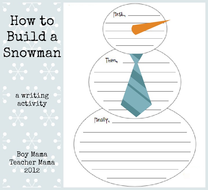 steps to build a snowman