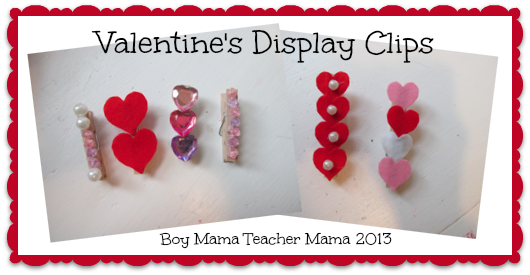 boy mama teacher mama | valentine's day display clips