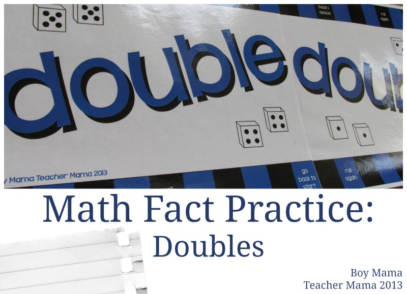 Boy Mama Teacher Mama | Math Fact Practice: Doubles