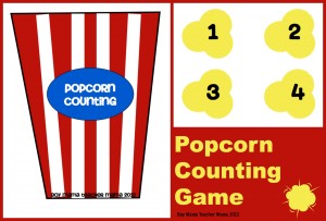 Boy Mama Teacher Mama | Popcorn Counting Game