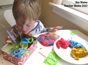 Boy Mama Teacher Mama | Primary Color Play Dough