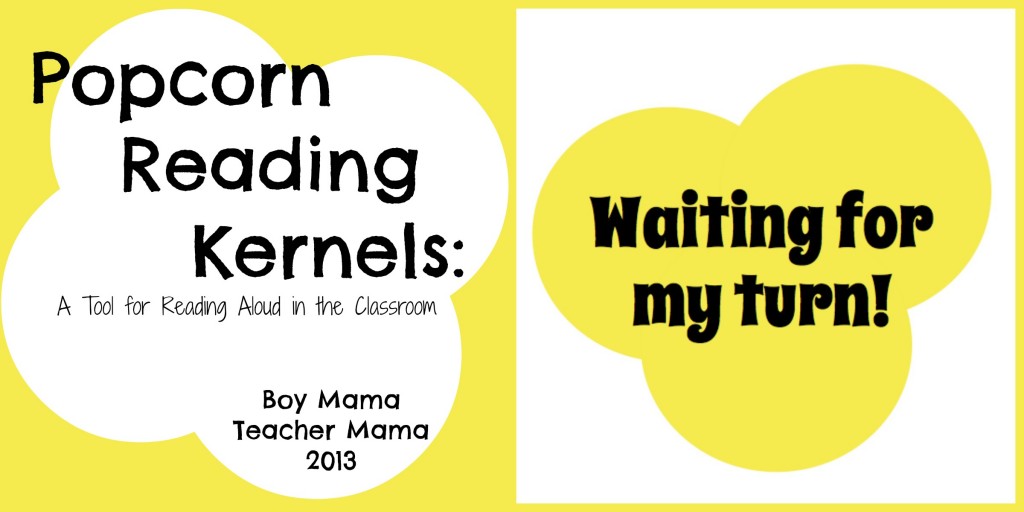 Boy Mama Teacher Mama | Popcorn Reading
