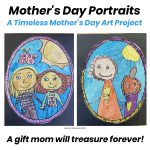 Mother's Day Art Project finished