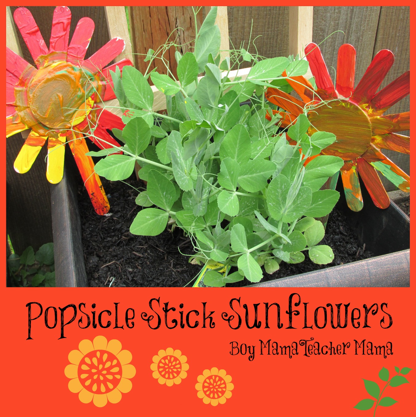 Popsicle Sticks Flower Craft for Kids - The Resourceful Mama