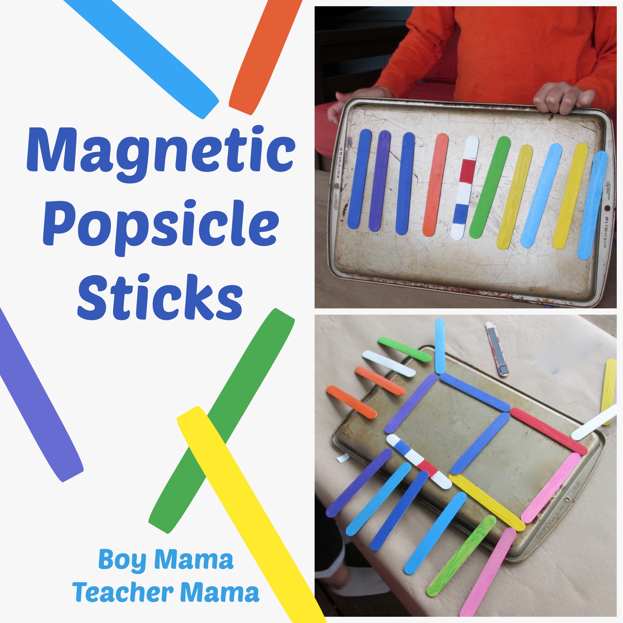 Boy Mama: Magnetic Popsicle Sticks - Boy Mama Teacher Mama