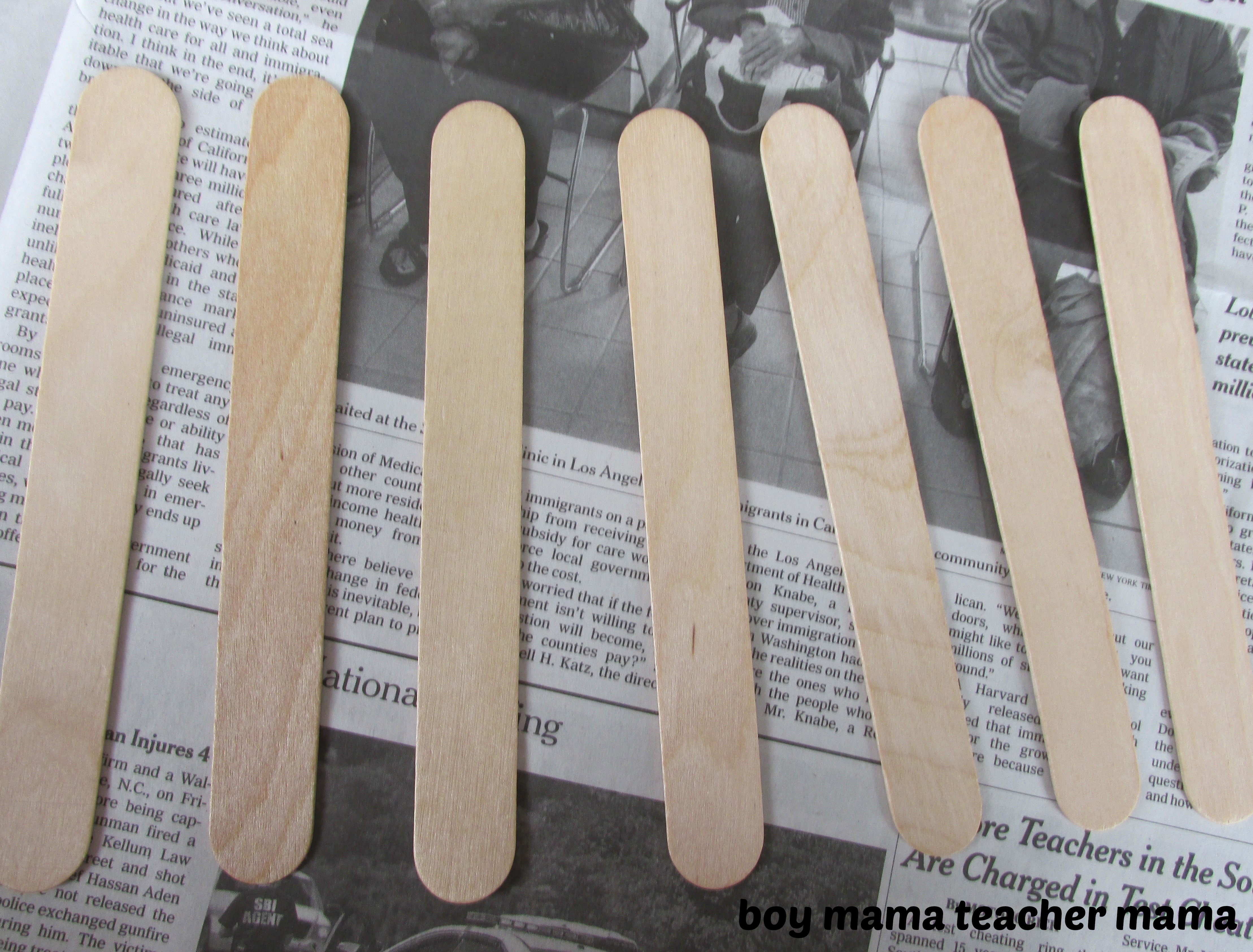 Boy Mama: Magnetic Popsicle Sticks - Boy Mama Teacher Mama