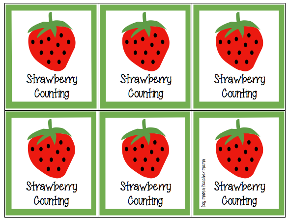 Boy Mama Teacher Mama: Strawberry Counting Cards