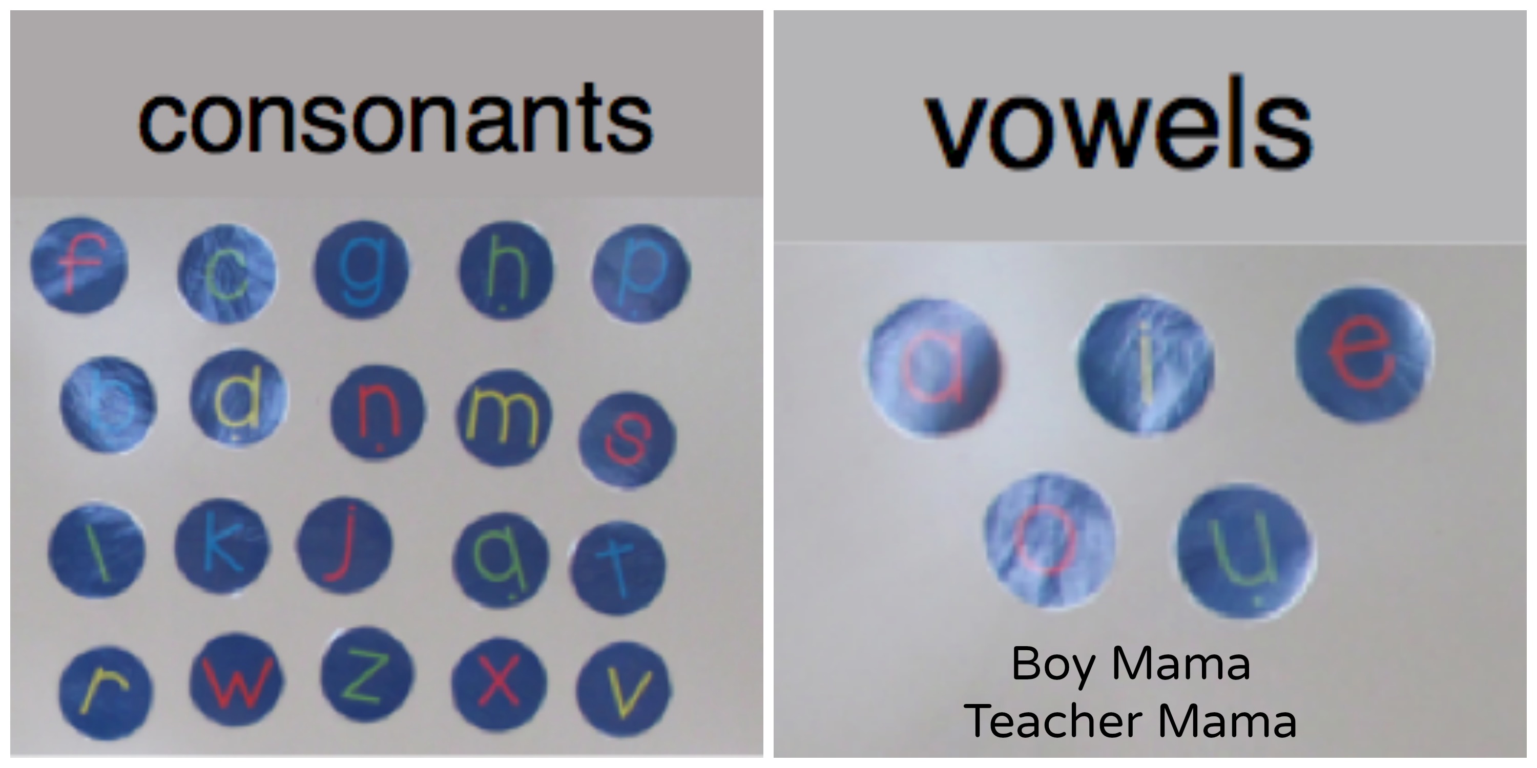Teacher Mama: Vowels and Consonants: A Graphing Activity {After School ...