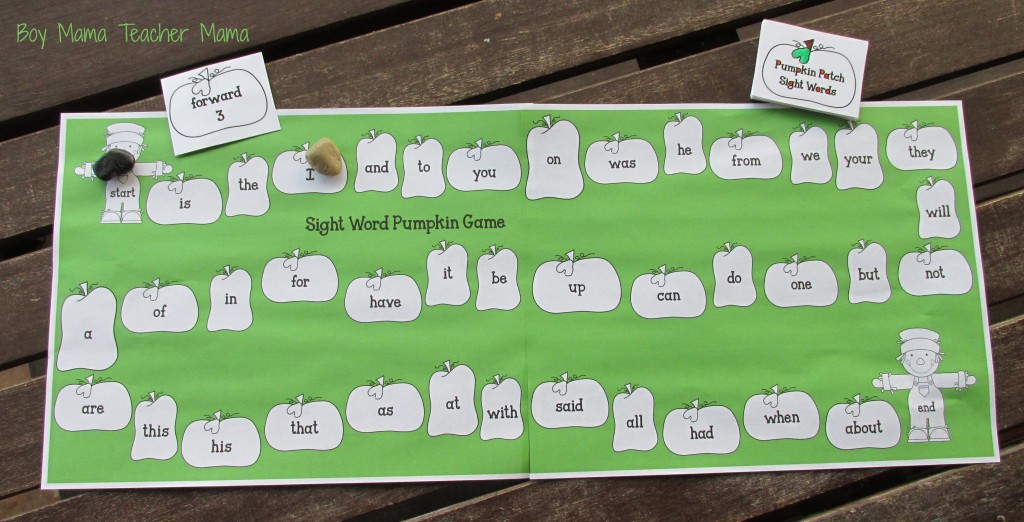 5 Simple Game Boards for Sight Word Practice 