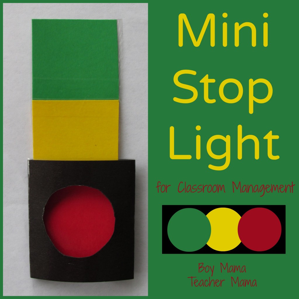 Boy Mama Teacher Mama | Mini Stop Lights for Classroom Management