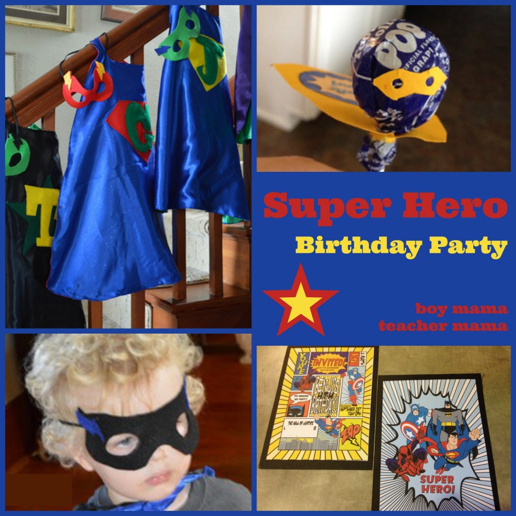 Boy Mama Teacher Mama | Super Hero Birthday Party