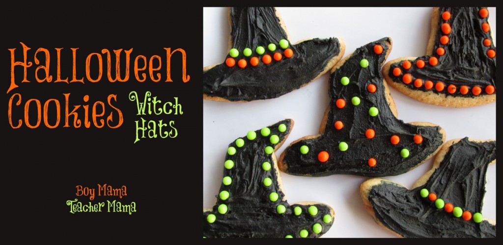Boy Mama Teacher Mama | Halloween Cookies: Witch Hats
