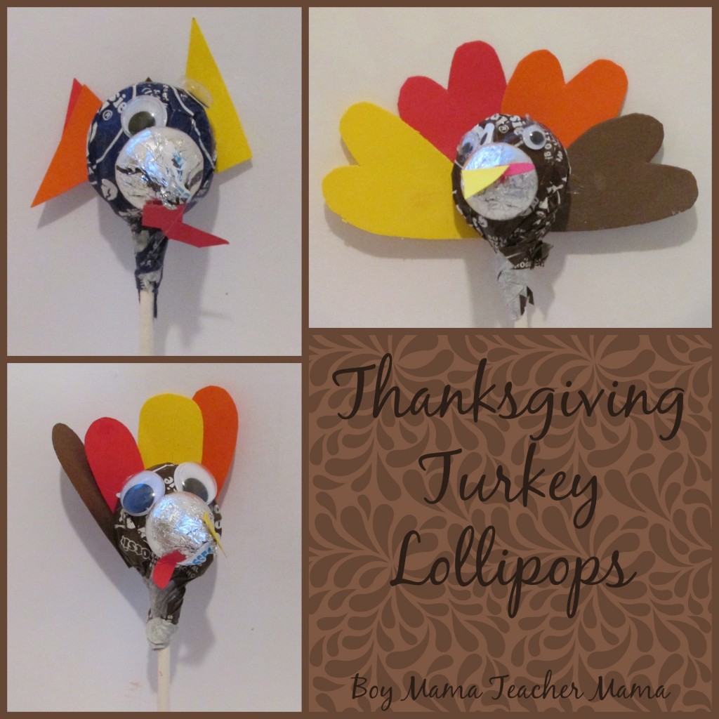 Boy Mama Teacher Mama  Thanksgiving Turkey Lollipops (featured)