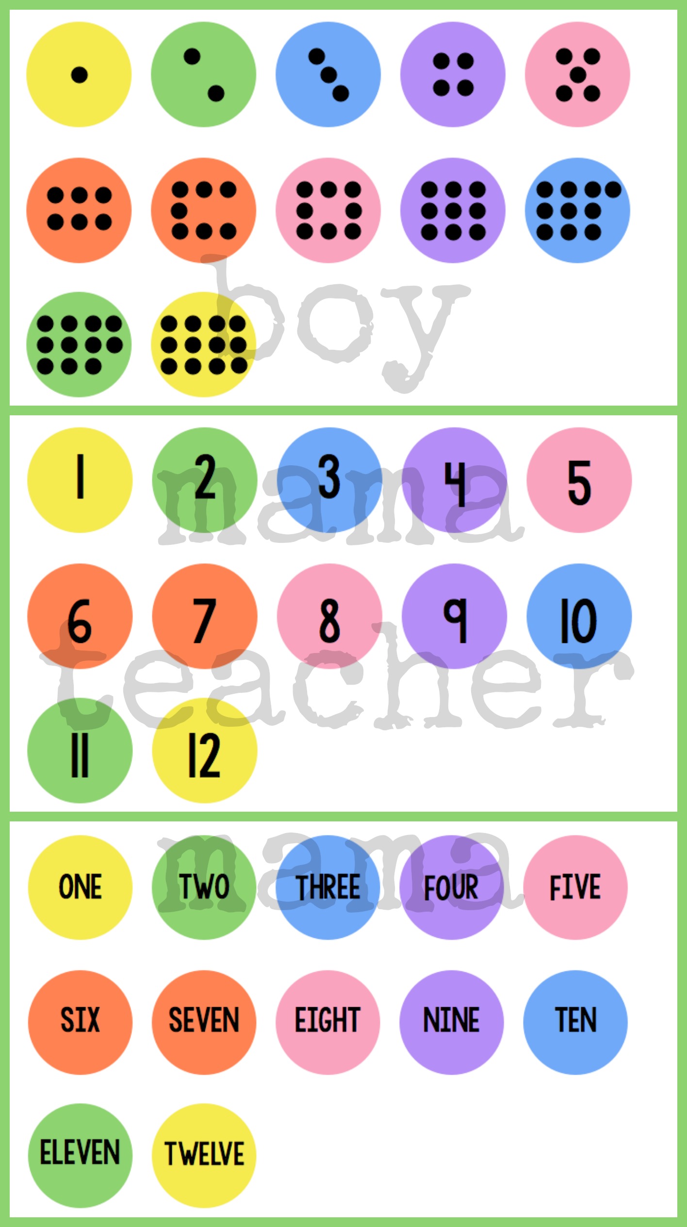 Boy Mama Teacher Mama  Egg Carton Games for Developing Number Sense