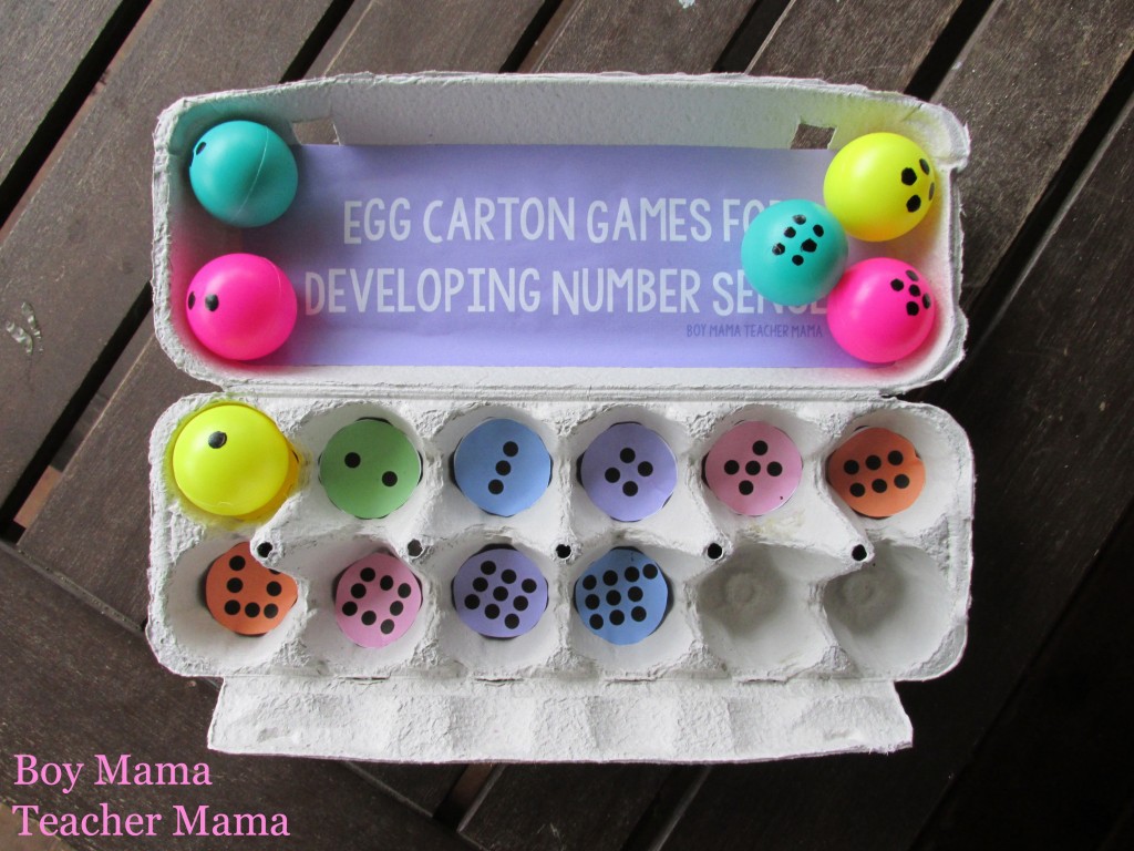 Boy Mama Teacher Mama  Egg Carton Games for Developing Number Sense (6)
