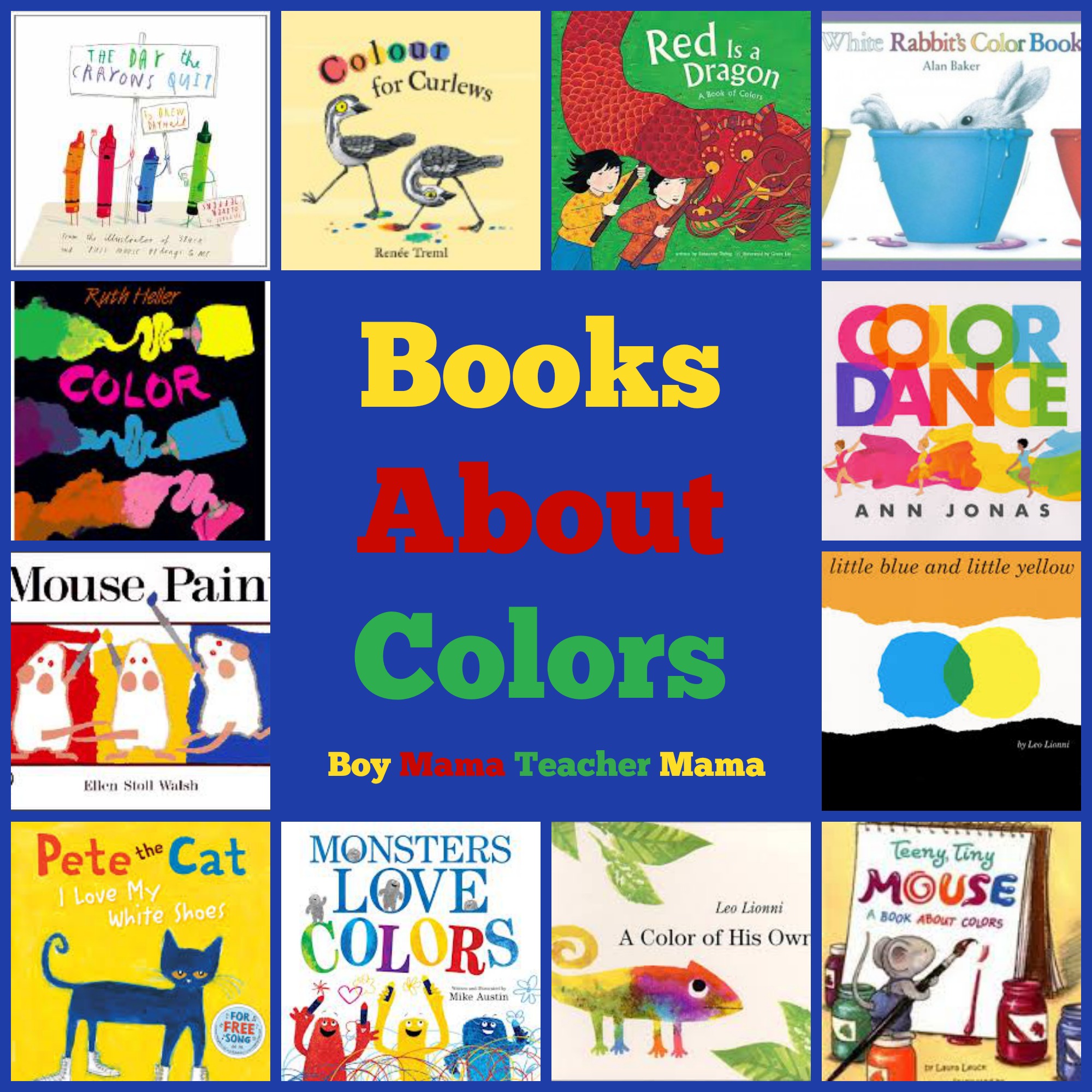 Book Mama: Books about Colors - Boy Mama Teacher Mama