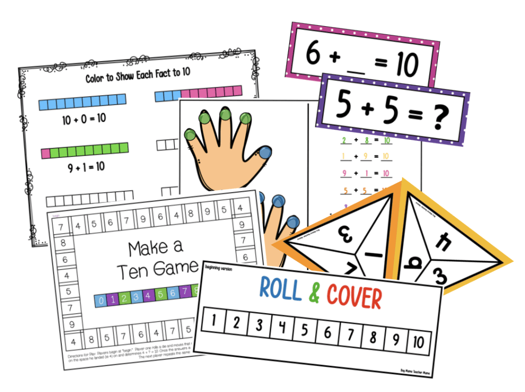 Facts to Ten Activities on TPT