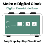 Learn how to make a digital clock with this easy hands-on activity for teaching time telling and comparing analog and digital clocks.