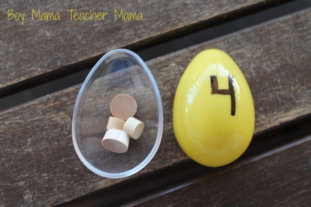 Boy Mama Teacher Mama  Number Bond Eggs 3