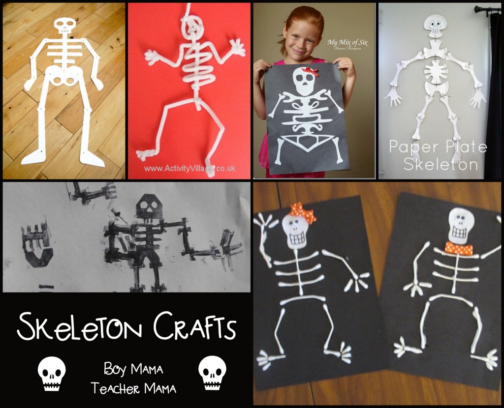 Boy Mama Teacher Mama  Skeleton Crafts