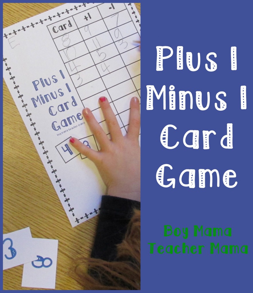 Boy Mama Teacher Mama  Plus 1 Minus 1 Card Game (featured)