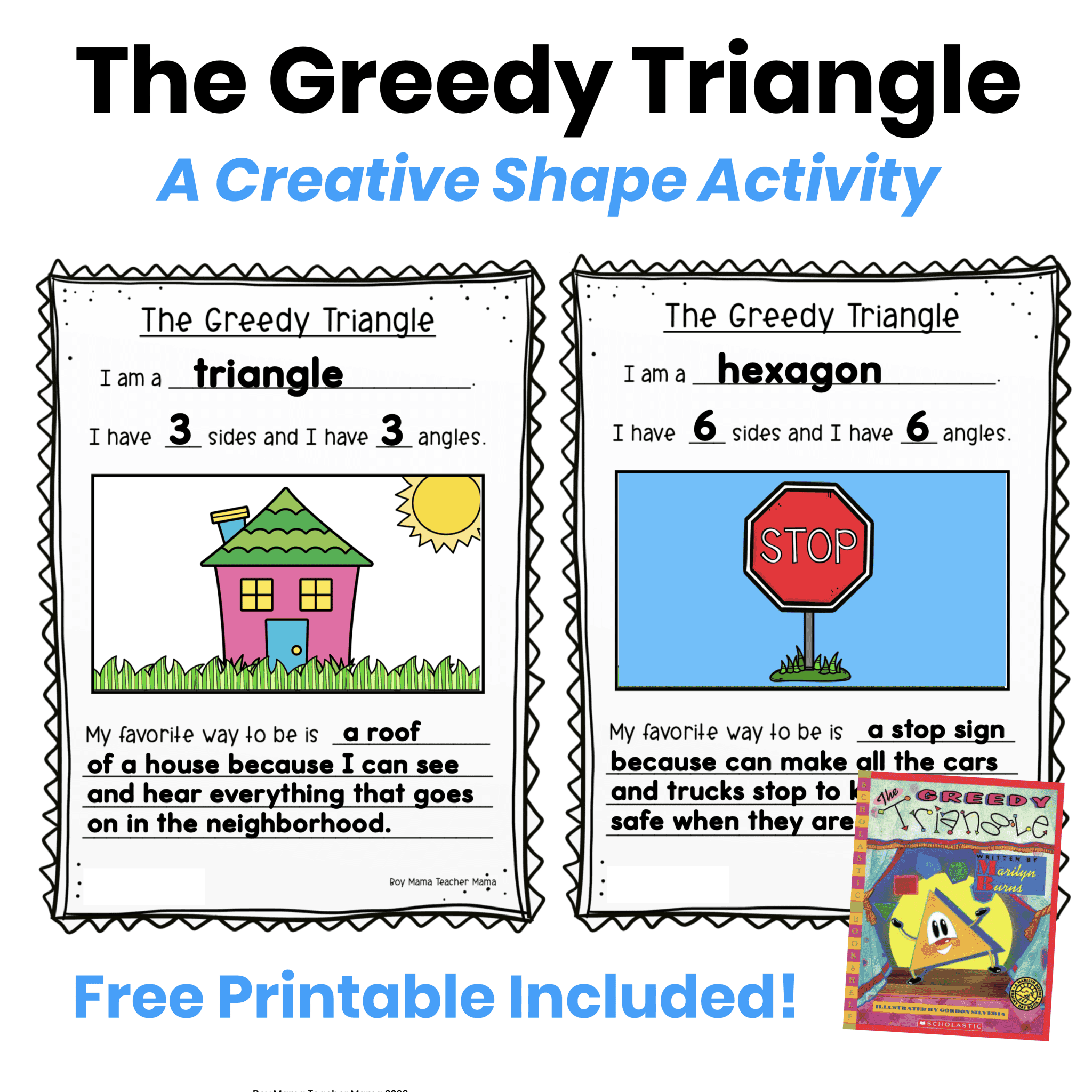 The Shape Trilogy Response Activities with Free Templates