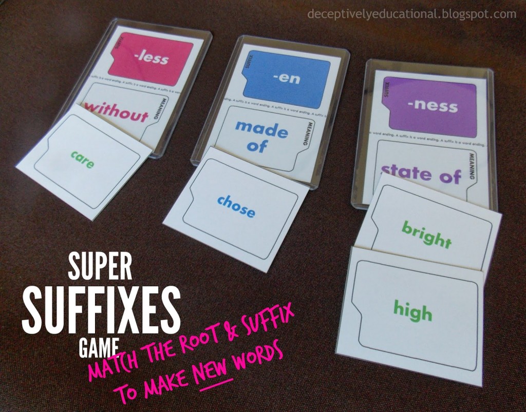 Super Suffixes Game
