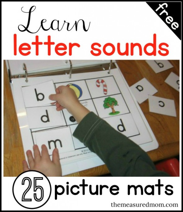 Letters and sounds game - The Measured Mom
