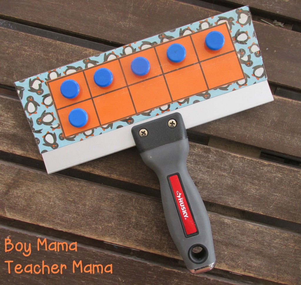 Boy Mama Teacher Mama  Homemade ten frame board 4