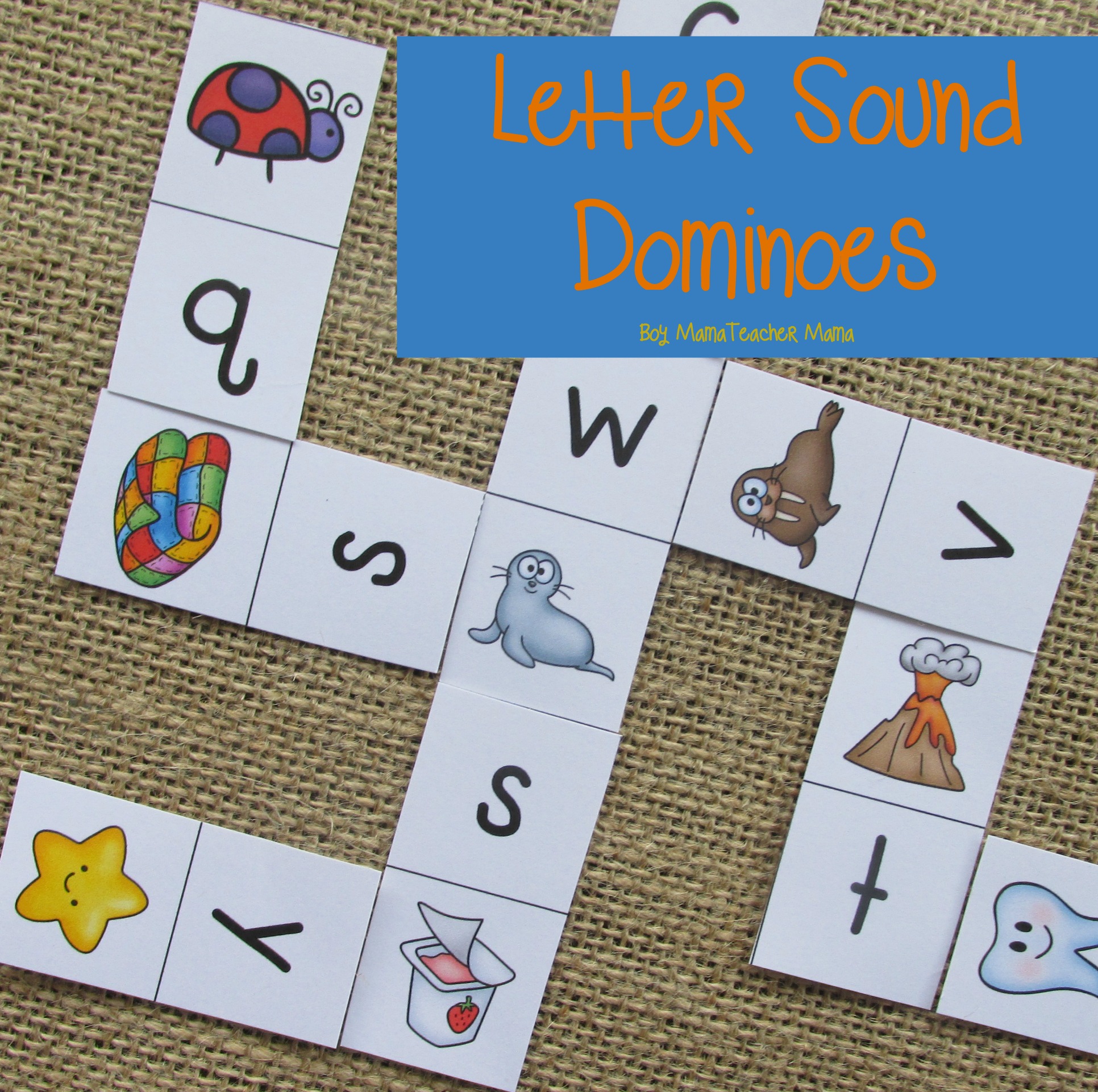 Teacher Mama: Letter Sounds Dominoes After School Linky - Boy Mama