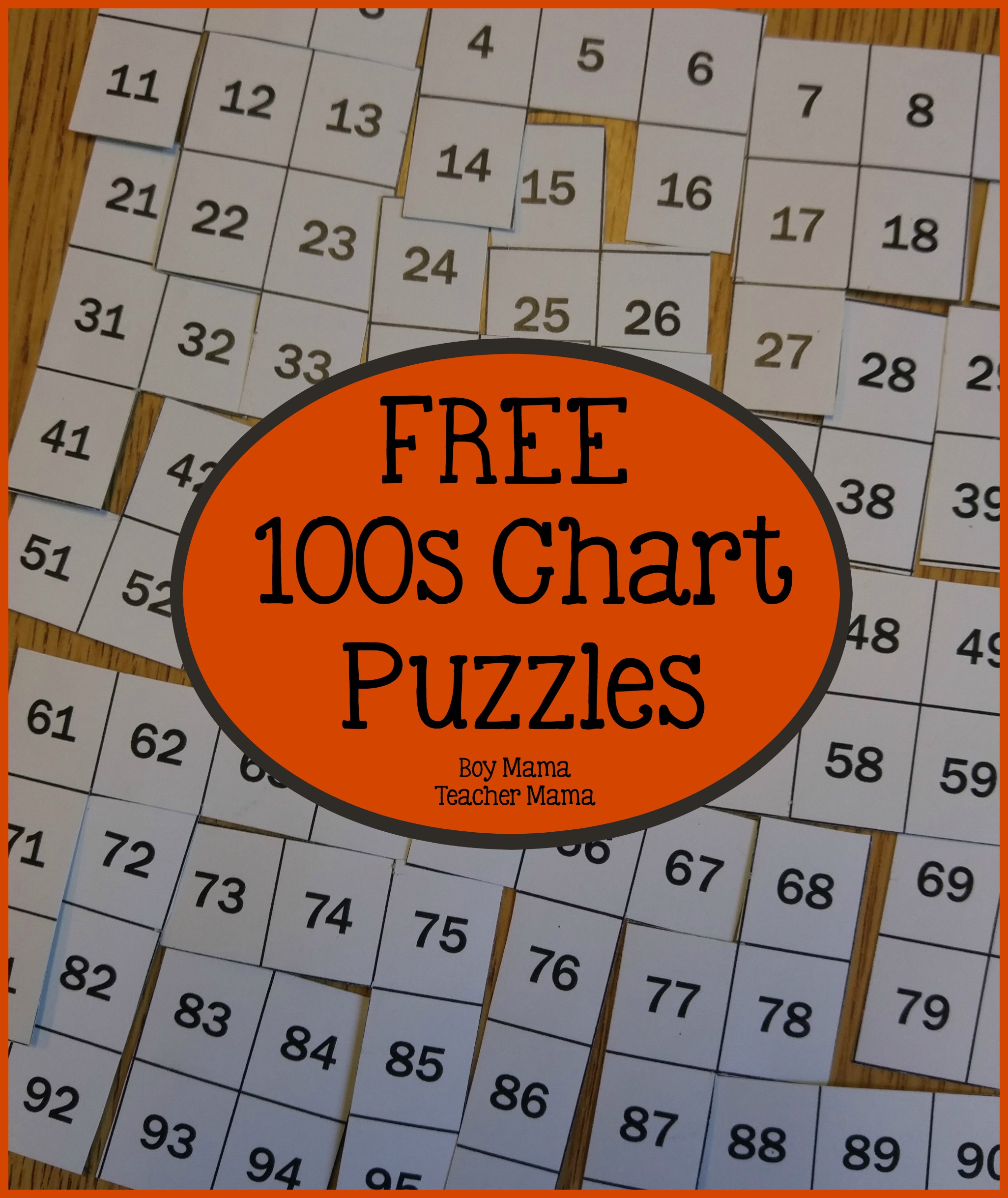 Teacher Mama FREE 100s Chart Puzzles After School Linky Boy Mama Teacher Mama