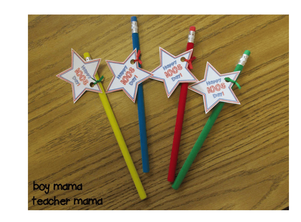 100th day of school freebie