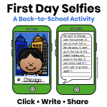 First day of school selfie activity for the classroom