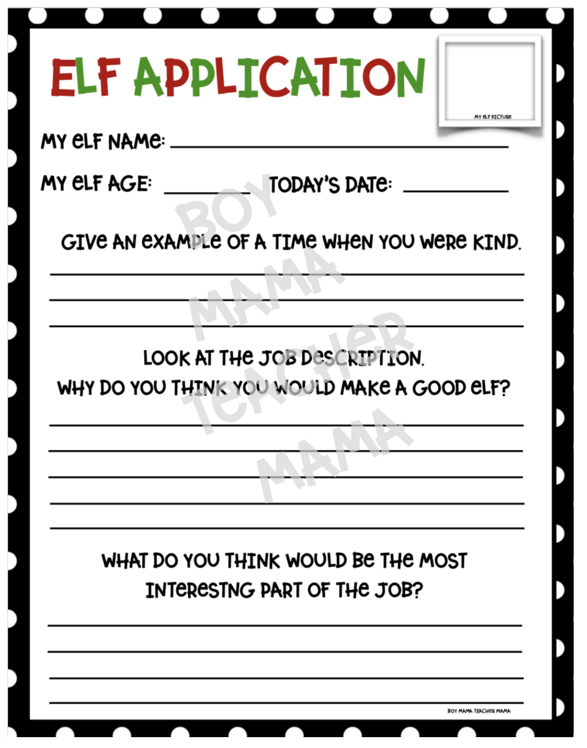 Elves Wanted Poster Application And Name Generator Boy Mama Teacher Mama