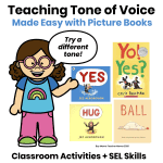 Teaching tone of voice with picture books and classroom activities for elementary students by Boy Mama Teacher Mama